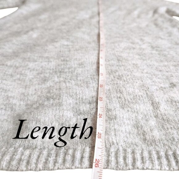 WMN Grey Cowl Neck Sweater Tunic SM Oversized Airy Coastal Grandma - Picture 8 of 10